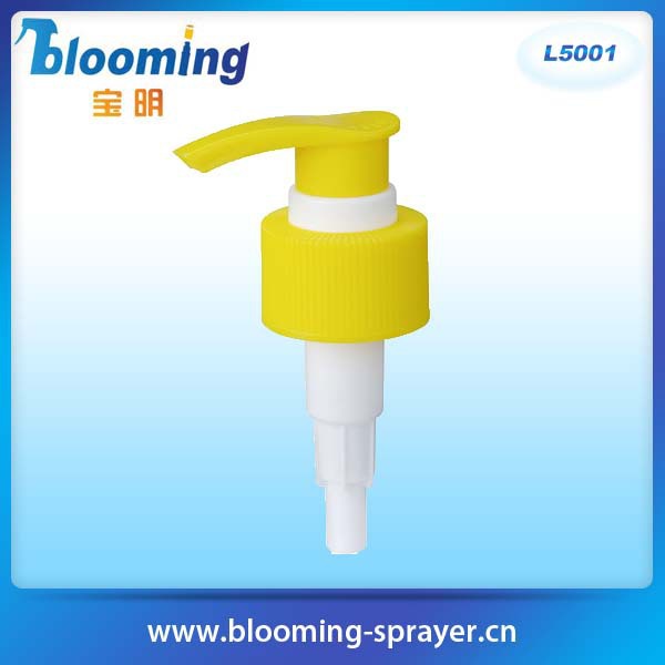 厂家供应手压泵头 乳液 液体分配泵 肋丝/光面 黑白色 28/410