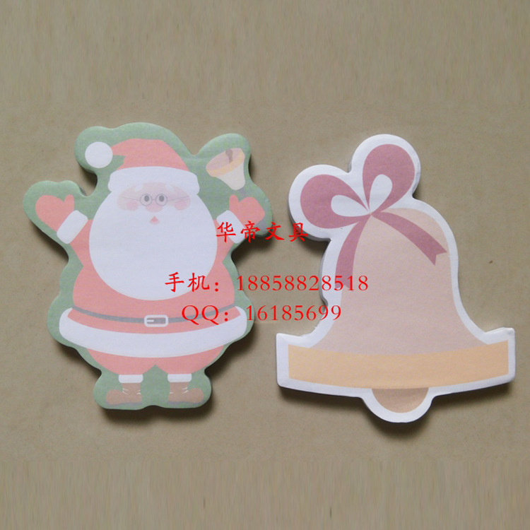 供应韩版记事贴 商务便签纸 卡通广告创意n次贴 圣诞老人便签本|ms