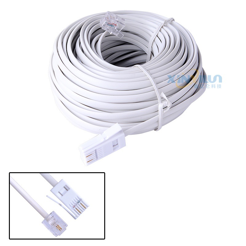 电话线 BT电话线 英国电话线 RJ11 6P2C  15米约50尺 RJ11+UK