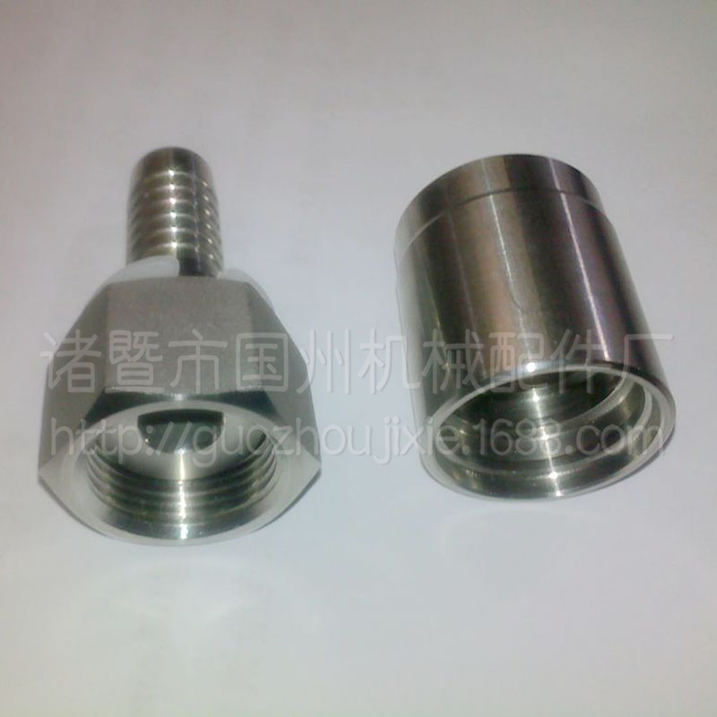 供应不锈钢胶管接头三件套￠10－M20
