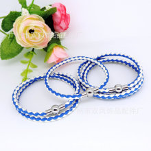 exo王俊凯皮绳tfboys同款手链女男士日韩版简约学生情侣编织手绳