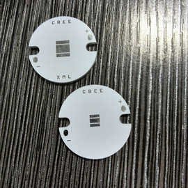 PCB厂家直销25mm铝基板XML光源散热板手电筒LED灯板现货