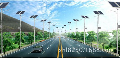 80W太阳能锂电池路灯别墅住宅小区花园太阳能路灯|ru