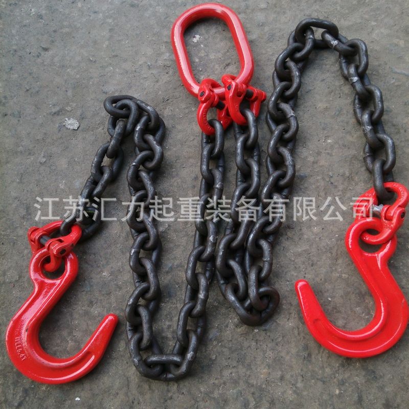 厂家直供 2叉起重链条索具5t2m 起重吊链12mm 吊链索具