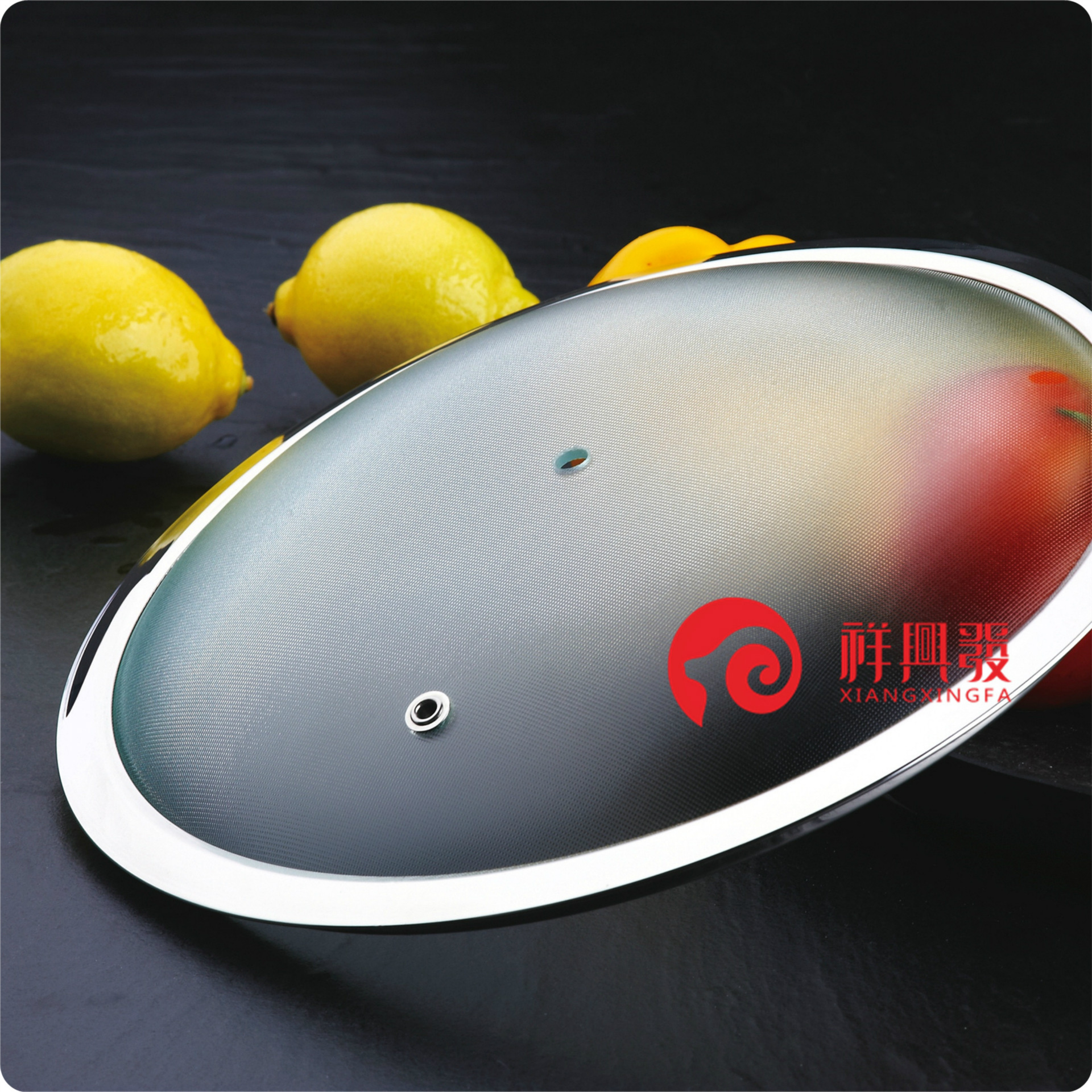 FA型高弧蒙砂 钢化玻璃锅盖 厂家批发|ms