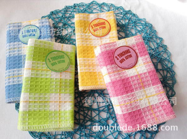Cotton Foreign trade Dish towel Day One food Cloth Baijie cloth Hairfalling Fade Home Furnishing gift