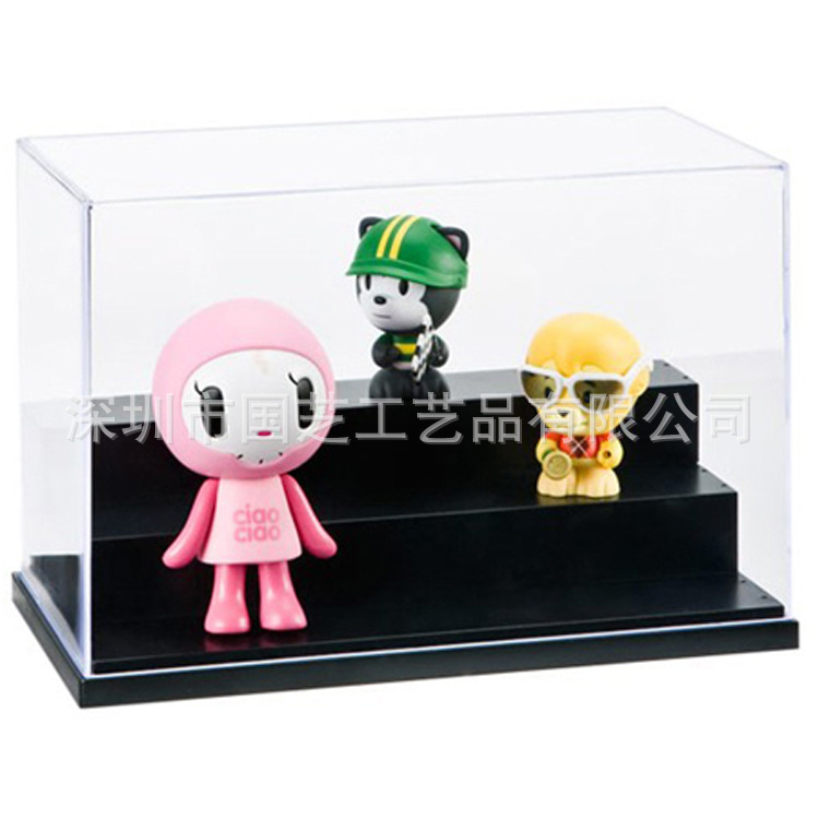 透明亚克力模型展示盒玩具防尘保护罩有机玻璃收藏品Q仔展示箱