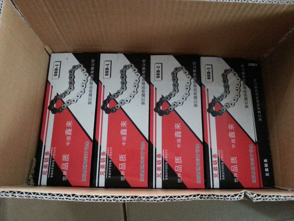 08B-1 08B-2单双排鑫来机械带彩盒短节距精密滚子链条