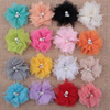 Hair mesh, children's hair accessory from pearl, hairgrip, headband, wholesale, 6.5cm, 16 colors