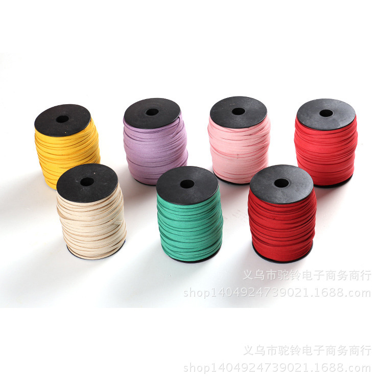 厂家供应 5MM韩国绒绳  DIY手链项链材料 批发100码每卷