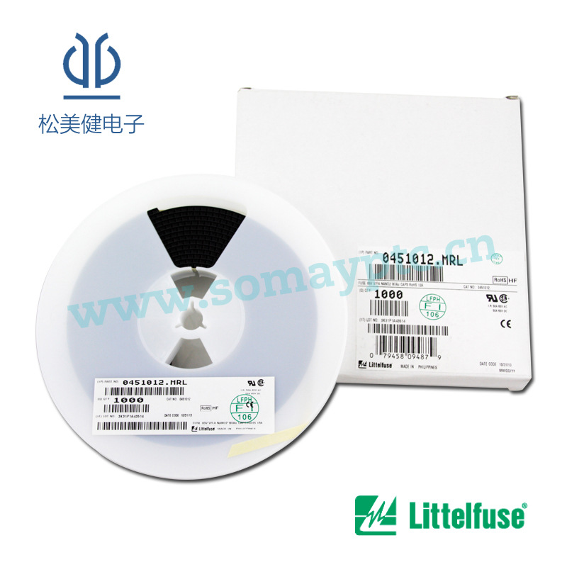 0451012.NRL 力特快断 65V12A  一次性保险丝 1808 贴片保险丝