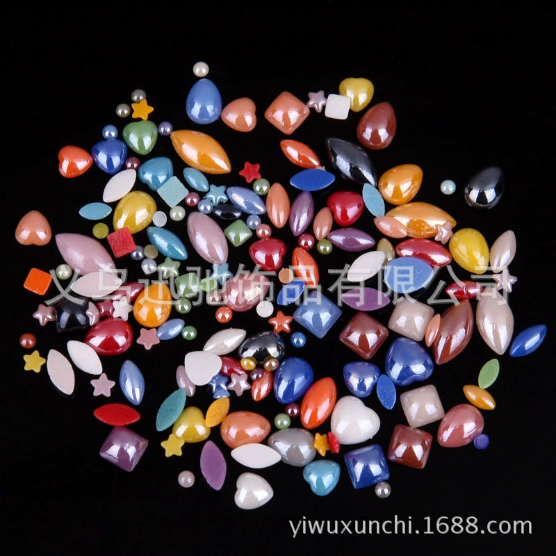 DIY Nailor Pentagon Glass Diamond Plating Term Nail Diamond DIY Ceramic Pearl Pentagon