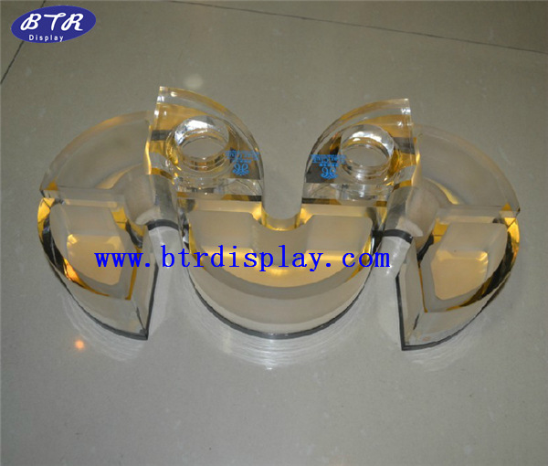 KTV话筒架亚克力麦架多功能麦克风架子酒杯架厂家订做