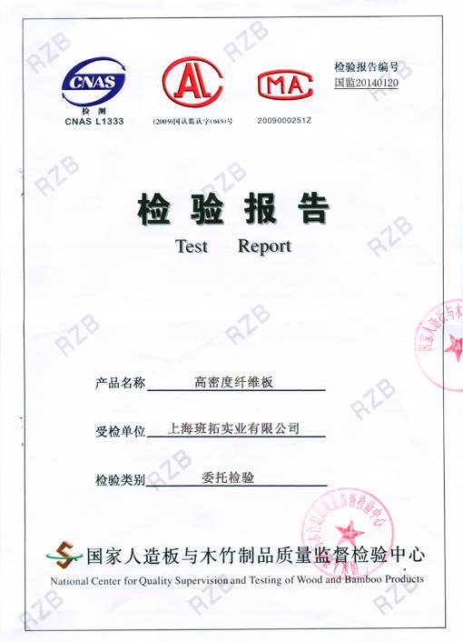 检验报告页一