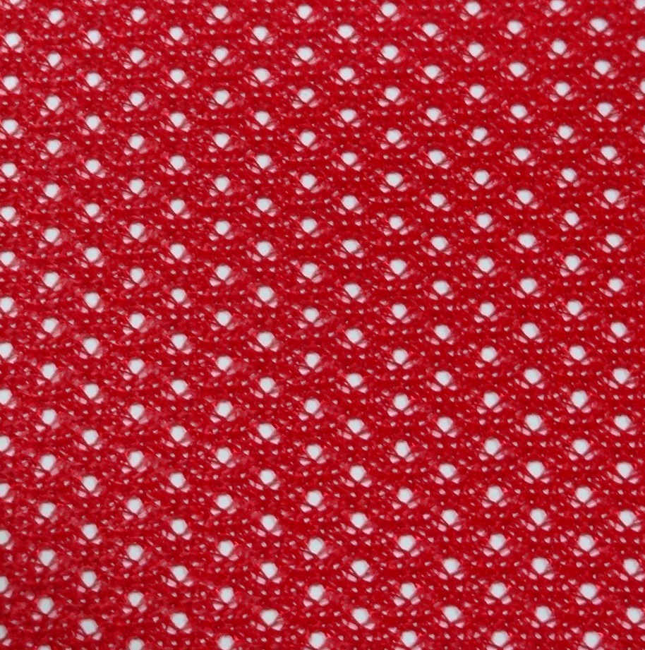 工厂批发运动套装布料 提花网眼布 全涤服装针织面料网布可定