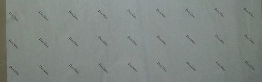 供应外贸服装防潮防图案沾污衣料用的印刷英文的白色木浆拷贝纸