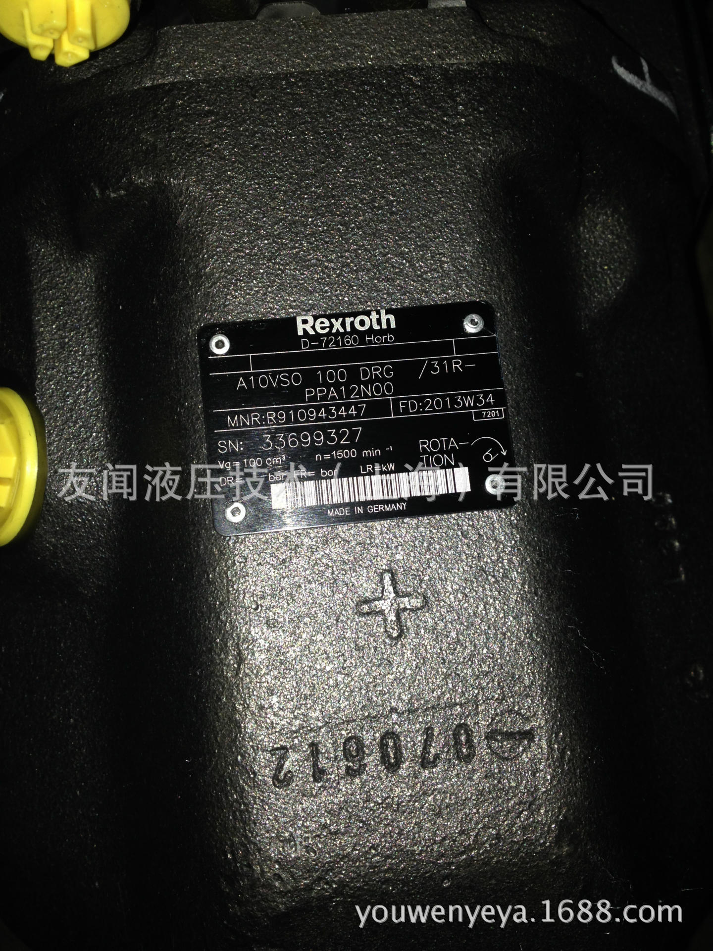 REXROTH力士乐轴向柱塞泵 A10VSO型静音工业泵高压高效率