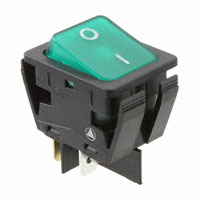 现货ARCOLECTRIC/C6053ALBG2-1197W-B摇臂开关DPST绿色原装正品