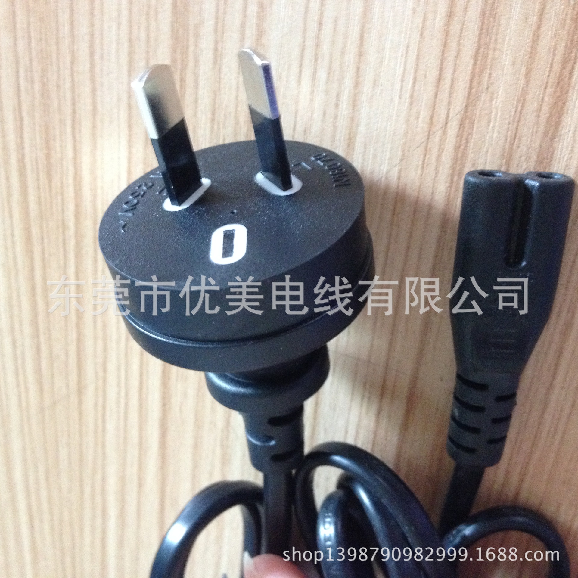 供应澳规电源线插头 澳规SAA认证电源线 澳洲插头线带八字尾