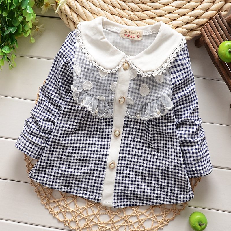 Chemise fille à manche longue en coton - Ref 2086511 Image 10