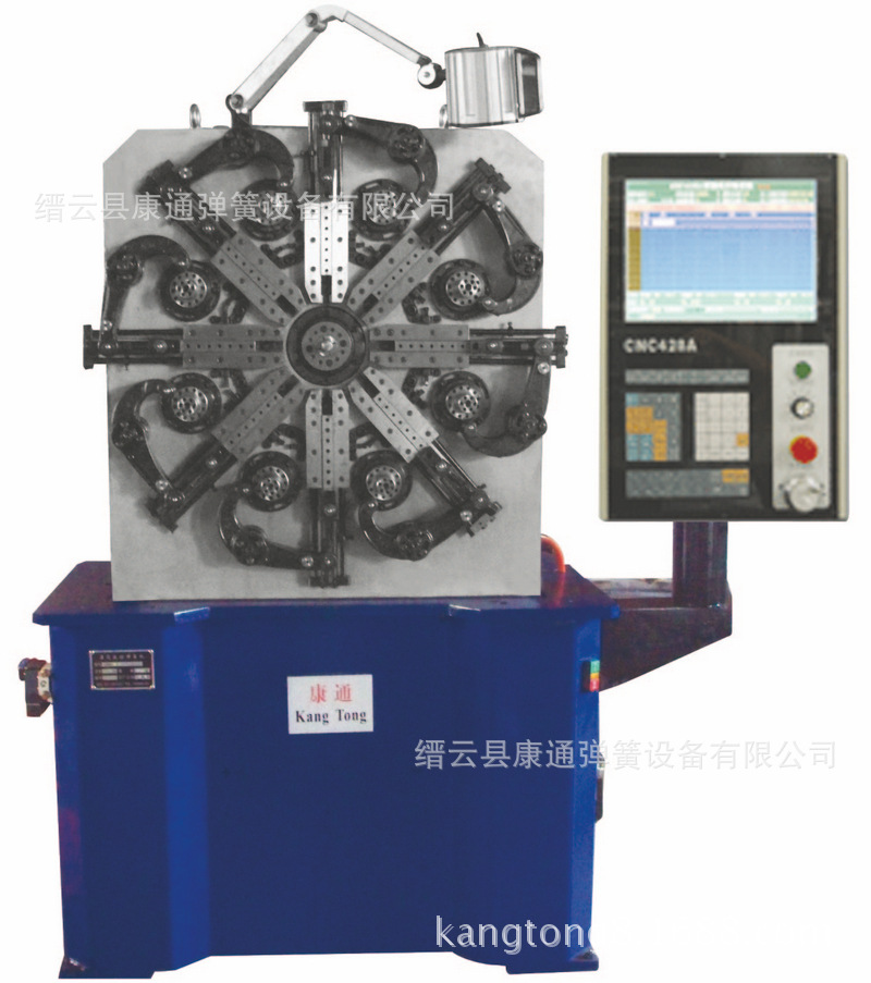 供应无凸轮电脑弹簧机 全自动连体拉簧机 精密数控弹簧机械设备