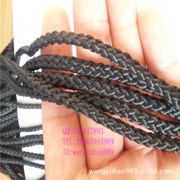 包芯绳子 PP绳 4mm 5mm 6mm八股绳 丙纶绳 黑色包芯绳  山东厂家|ru