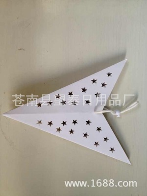 Five pointed star of foreign trade Paper Pendant Colorful Five-pointed star Arts and Crafts wholesale Customizable Paper stars
