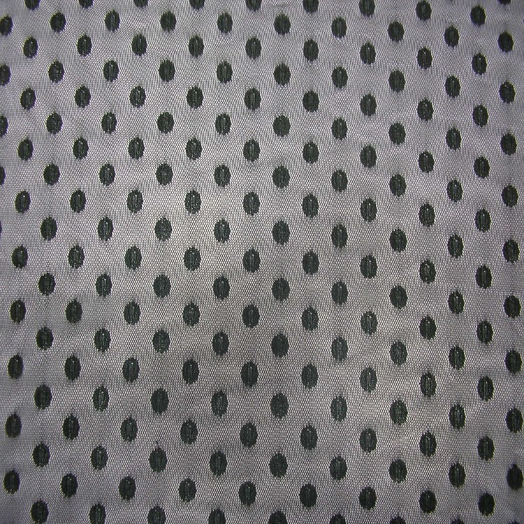 供应无弹涤纶大圆点蕾丝网布 蕾丝面料 时尚女装布料 产地货源