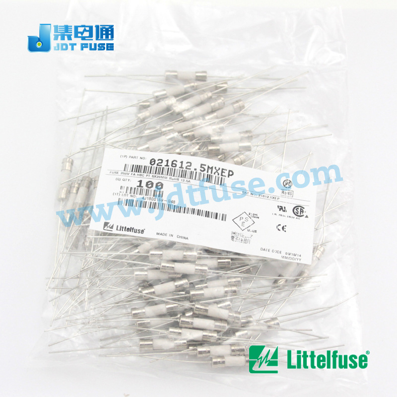 双帽021612.5MXEP Littelfuse陶瓷保险丝管12.5A250V原装现货