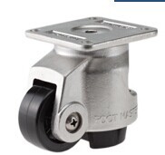 脚轮壳：不锈钢 手把：ABS 60F 水平调节轮