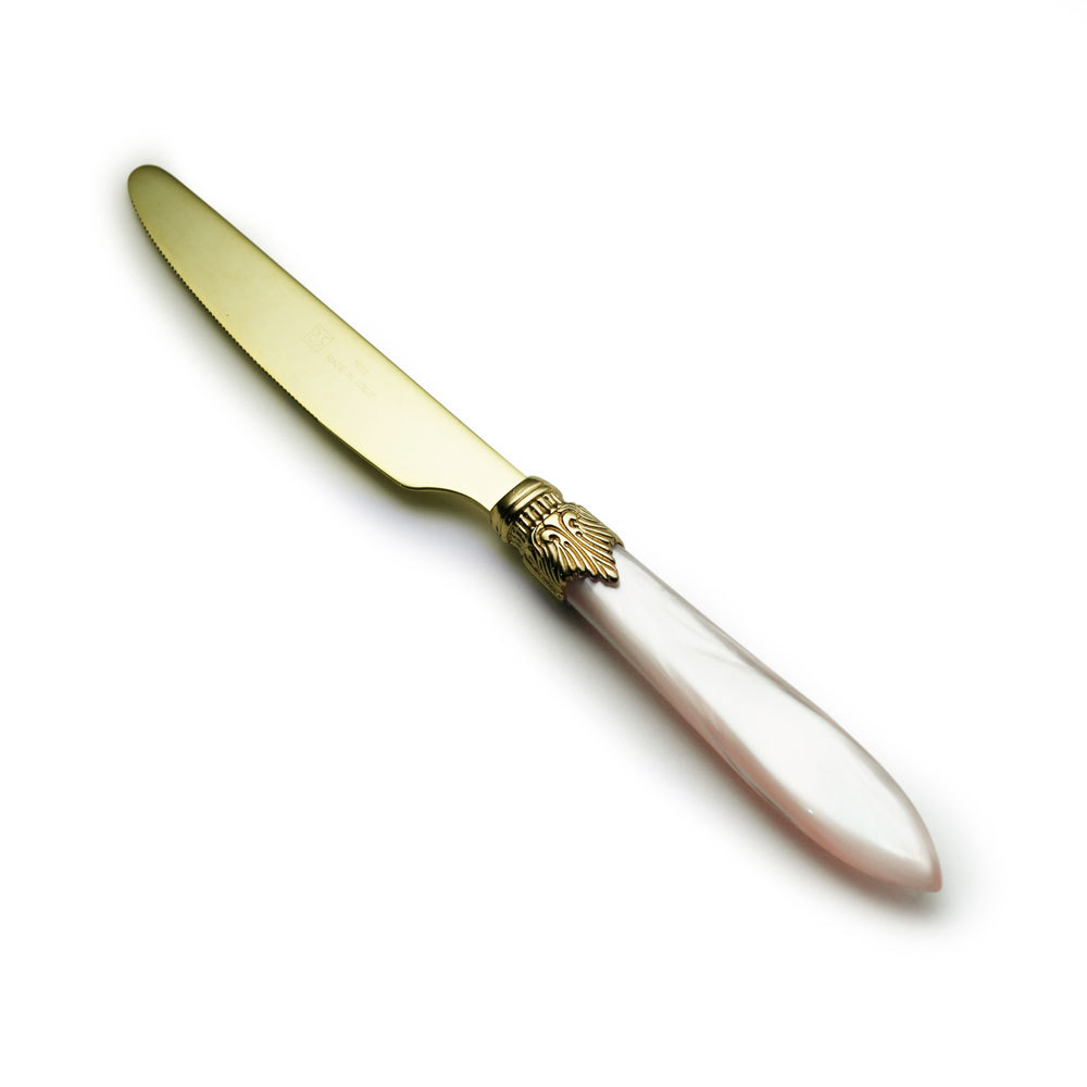 东莞厂家直供 不锈钢餐刀镀钛金色西餐牛排刀餐具刀具套装批发