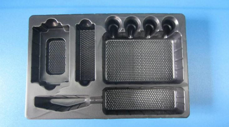 深圳厂家供应优质汽车配件ps黑色吸塑托盘，塑料盒　吸塑包装