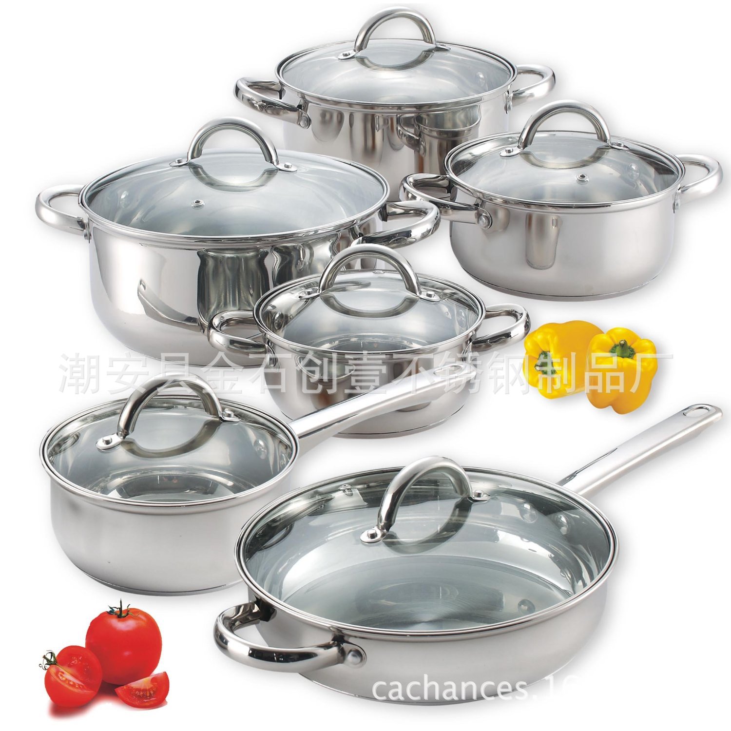12件裝不銹鋼鍋具