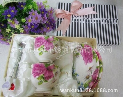 high-grade ceramics Coffee cup and saucer suit Business gifts 222(