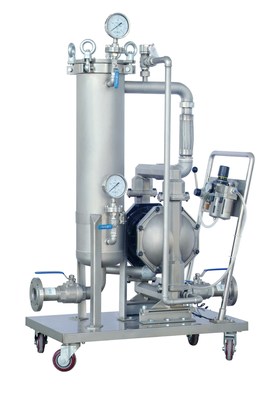 上海莉敏袋式移动过滤器 平板式过滤机