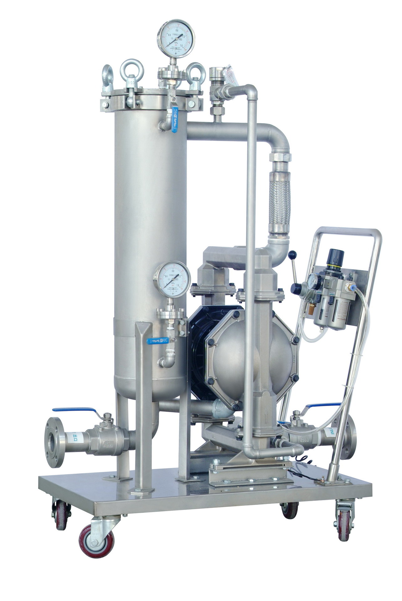 上海莉敏袋式移动过滤器 平板式过滤机