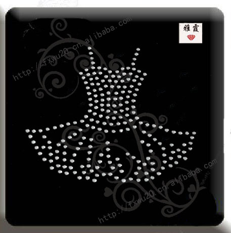 烫画工厂热转印烫钻　厂家供应衣裙烫钻图　小烫图批发满钻