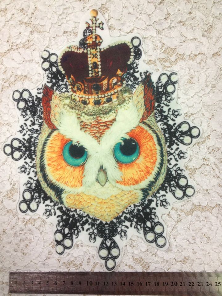 Women's Large Crown Owl Hot Map Heat Transfer Heat Transfer Diy Clothing Accessories Cloth Stickers display picture 4