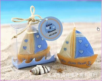 【厂家直销】欧式婚礼回礼小礼品 帆船蜡烛 浪漫创意礼品蜡烛|ms