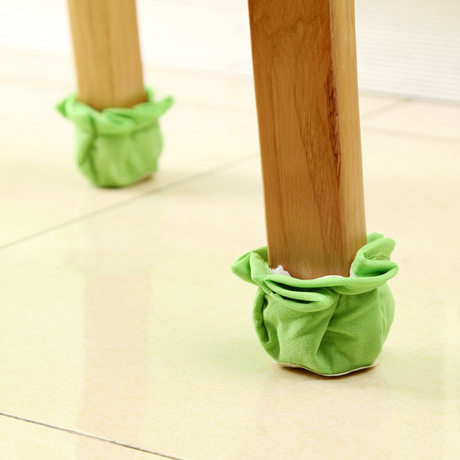 Venta al por mayor Yachao tela engrosada muebles mesa de comedor silla pie cubierta Mesa silla taburete mesa y silla pie pad 4 Pack