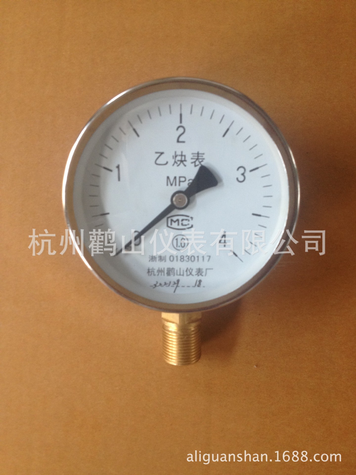 乙炔压力YY100 表禁油压力表4mpa  自动化仪表 径向连接 厂家直销