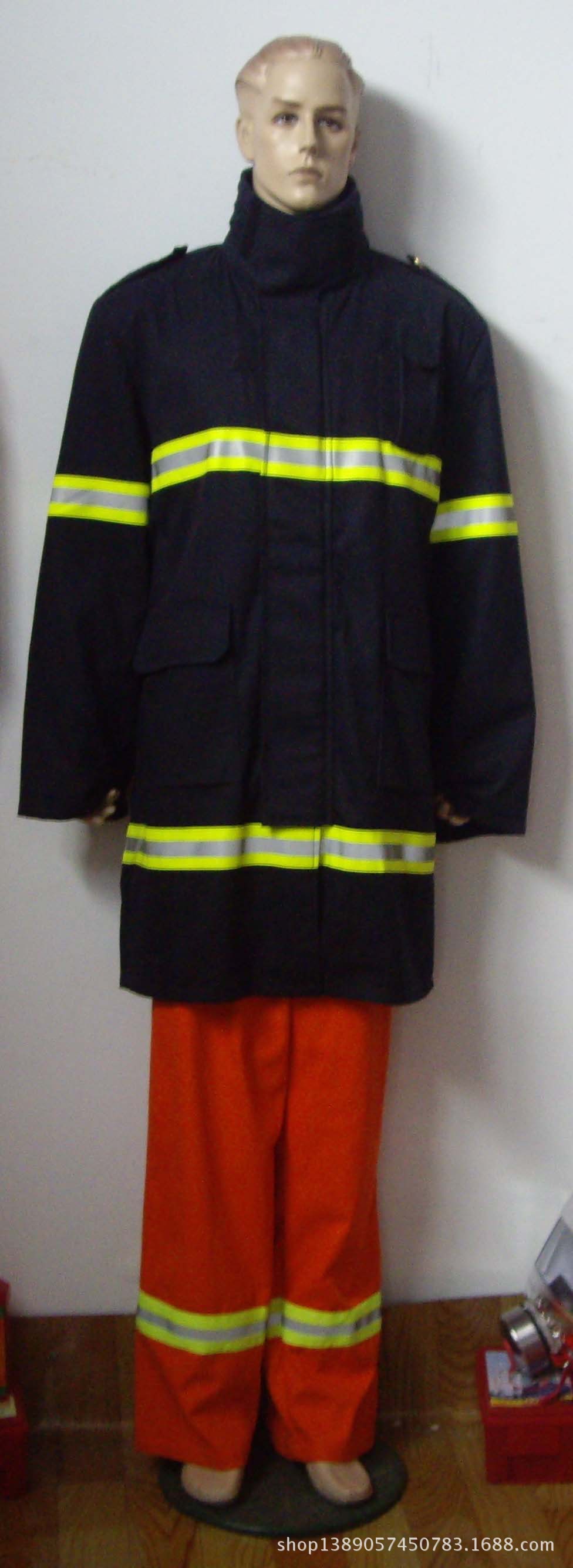 供应批发优质消防员灭火指挥服 长款消防服 02新款指挥战斗服