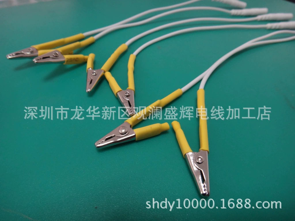 Производители источника поставляют провод хвостовой планки зажима крокодила для электрического игольчатого инструмента Электрический провод зажима иглы