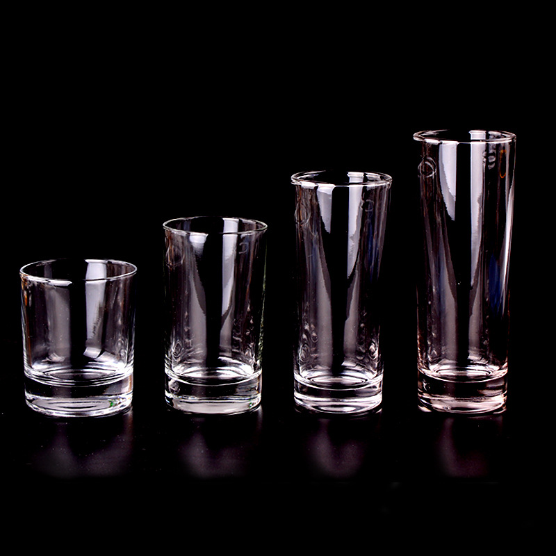 耐热透明无铅水晶玻璃水杯 烈酒啤酒果汁杯直身杯 厂家直销批发
