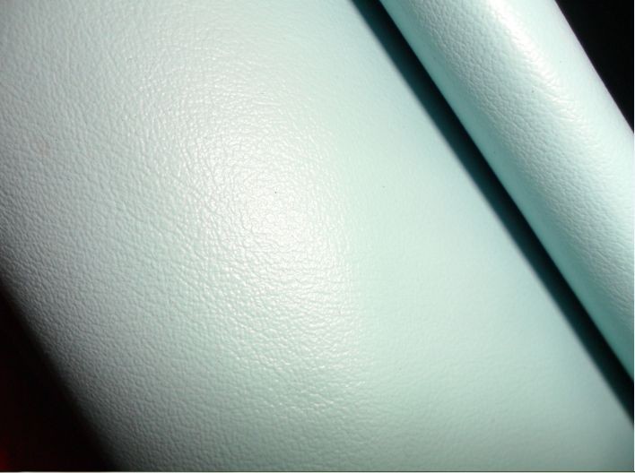 头层真皮 浅蓝色马皮