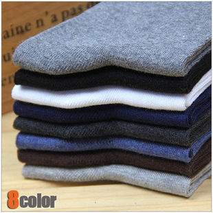 Four Seasons solid color gentleman business casual mid-calf socks cotton socks Zhuji socks running volume cotton men's socks factory wholesale