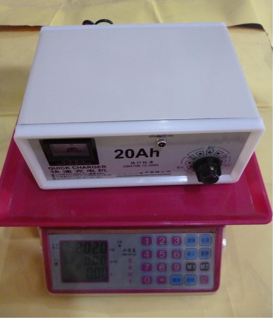 汽车电瓶充电器摩托车电瓶充电器12v5a单只12V铅酸电池充电器