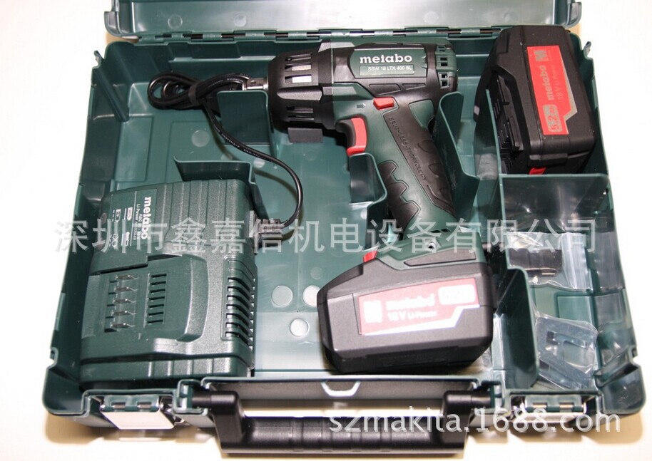 批发德国metabo麦太保 无刷充电式冲击扳手 SSW 18 LTX 400 BL