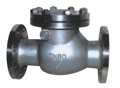 H44w-25p法兰旋启式止回阀 高压不锈钢旋启式止回阀