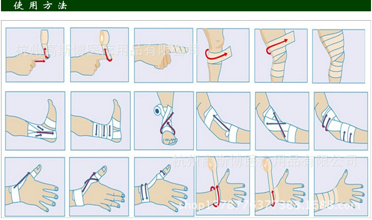 繃帶使用方法圖